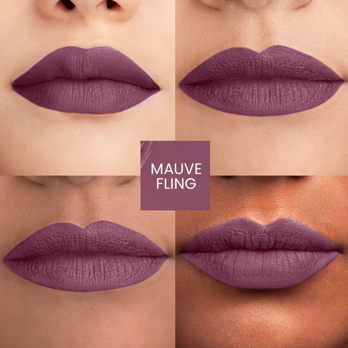 Lakmé Forever Matte Liquid Lip Colour, Mauve Fling, 5.6 ml & Lakme Forever Matte Liquid Lip Colour, Red Cherry, 5.6 ml