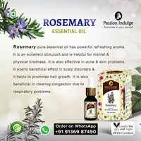 Passion Indulge Hair Fall Control Combo Kit - With Rosemary Essential oil Activator 10ml & Neuropassit NTstress Hair fall control & Cooling oil 100ml