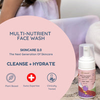 Little Rituals Multi-Nutrient Foaming Face Wash for Babies & Kids | Indian Rose & Kashmiri Saffron | Bio Flavonoids | Cleanse + Hydrate | pH Balanced, Tear-Free | MADE SAFE | 0M+ | 100 ml