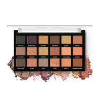 Hilary Rhoda Play N Blend Eyeshadow Palette | Matte & Shimmer Finish | Super-Fine Particles | 18 Trendy Colours | Available In 2 Variants | Blends Easily - 20g (Iconic- Shade 02)
