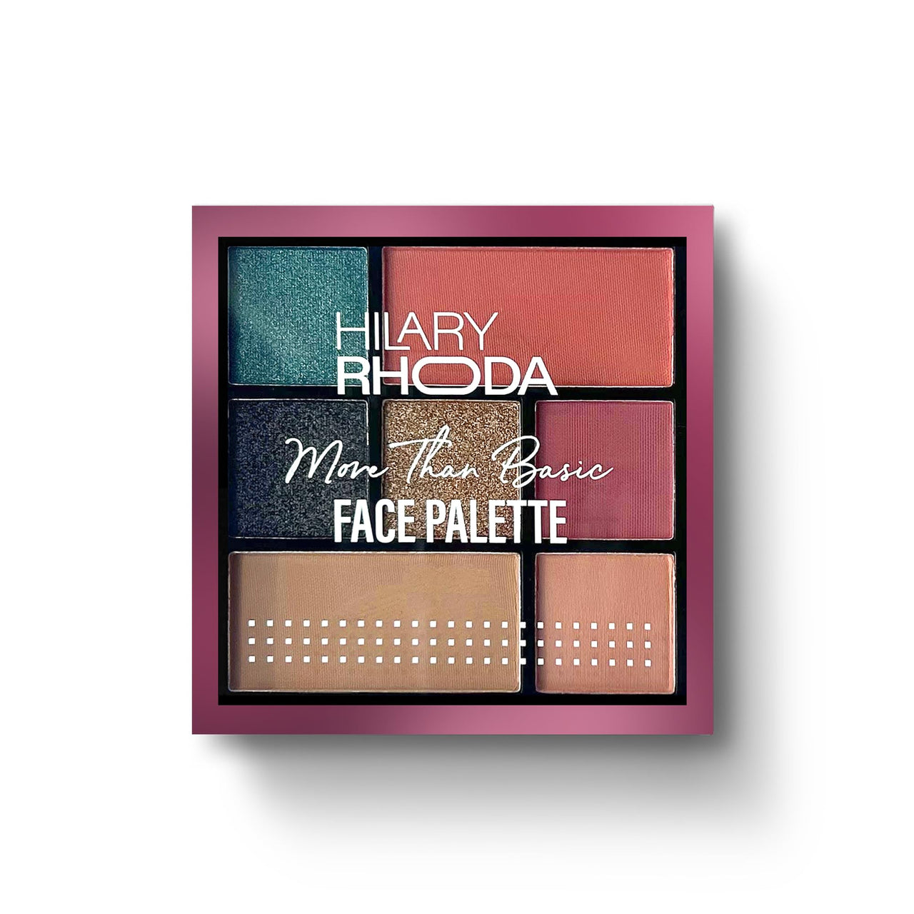 Hilary Rhoda More Than Basic Face Palette | With Blushes, Shimmer Highlighters & Eyeshadows | Highly Pigmented & Long Lasting Face Palette |10.5g (All Nighter - Shade 04)