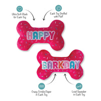 Fringe Studio Plush Dog Toy, It's  My Barkday, Pet Shop Collection (314226)
