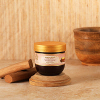 RYLLZ ESSENTIALS Sandalwood Body Butter | with Shea Butter, Cocoa Butter, Mango Butter, Niacinamide & Jojoba Oil | for 48Hrs Moisturisation, Stretch Marks, Dry/Itchy Skin & Uneven Skin Tone | 200 ml
