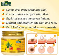 INDUS VALLEY Bio Organic Sun Guard Aloe Vera Gel With Lemon & Orange For Ultimate Refreshing Feel (175 * 2=350ml)