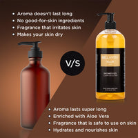 Bella Vita Luxury KLUB Man Body Wash Refreshing Shower Gel for Deep Cleansing, Hydrating, Moisturising, Softer & Smoother Skin with Aloe Vera 500 Ml