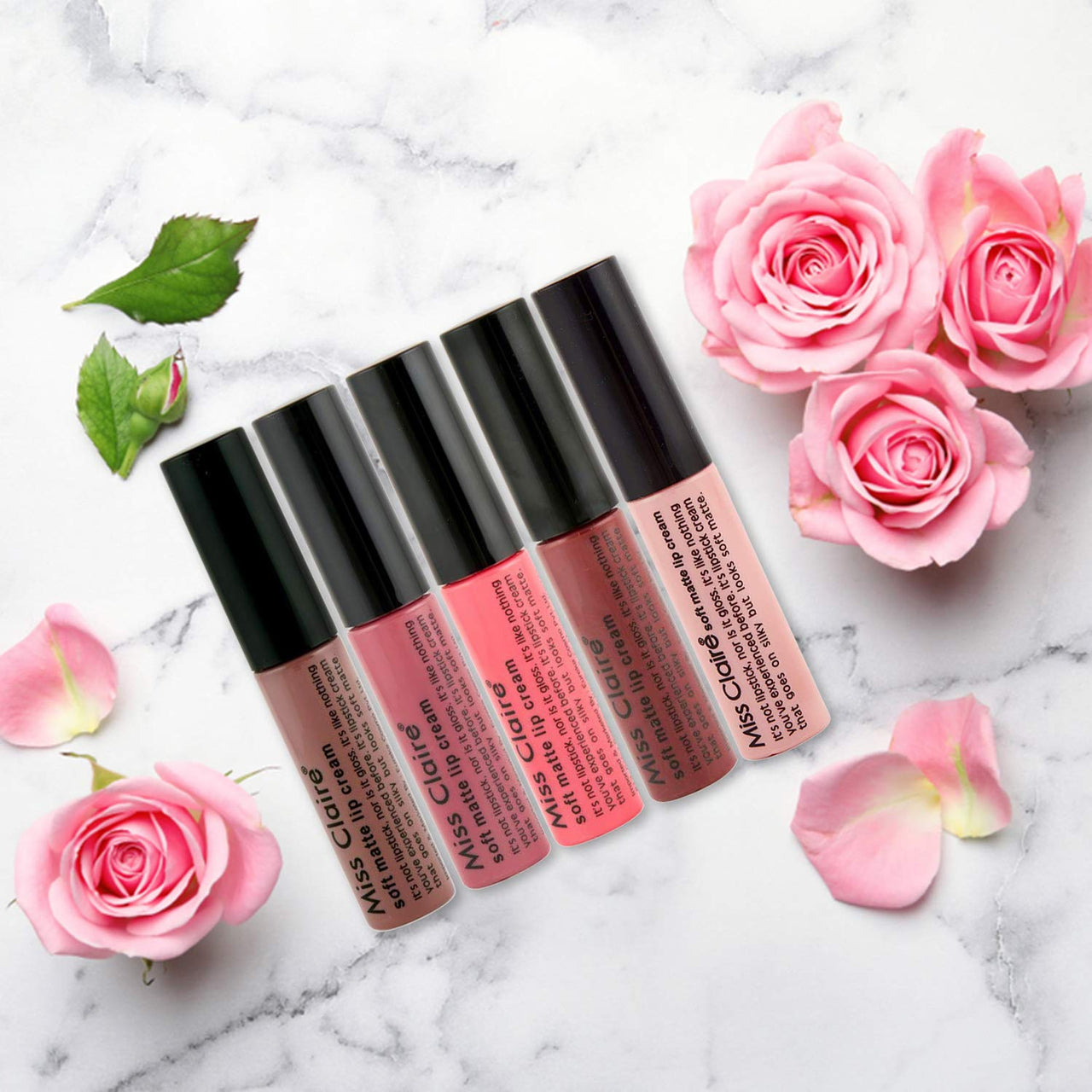 Miss Claire Soft Matte Lip Crème, Matte Finish, 6 g - Beige