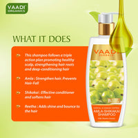 Vaadi Herbals Hairfall And Damage Control Amla Shikakai Shampoo, 350ml