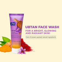 ZM Naturals Ubtan for Skin brightening with Saffron & Turmeric - 75 ml Face Wash