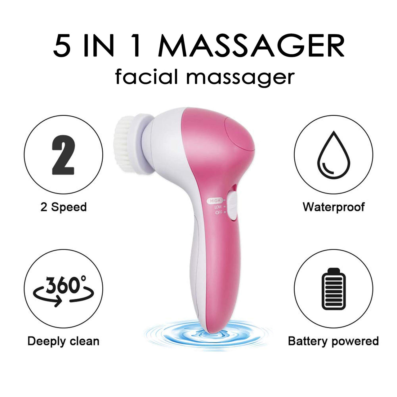 NutriGlow Wine Facial Kit with Red Grape Extracts – 6-Step Skincare Routine for All Skin Types, 260g | Includes Free 5-in-1 Face Massager for Men & Women