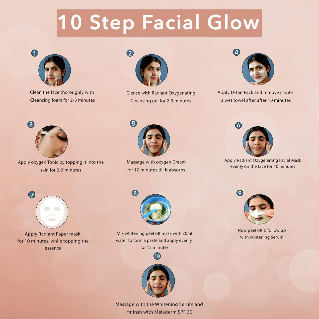 O3+ Radiance Skincare Combo With Bridal Facial Kit Oxygenating Glow Skin 81g,Bridal Radiance Facewash 75g & Sunscreen 75g