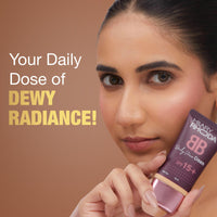 Hilary Rhoda BB Cream with SPF 15 | Infused with Wheat Germ Oil & Jojoba Seed Oil | Weightless Formula | Hides Blemishes, Dark Spots & Pigmentation - 40ml (Shell White - Shade 1)