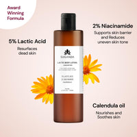 SUGANDA SKINCARE 5% Lactic acid unscented Exfoliating Body Lotion|Moisturizer with Niacinamide,Shea butter & Calendula oil|For strawberry skin,improving skin texture & brightening (200ml)|Cruelty-free