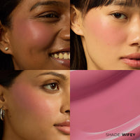Fae Beauty Liquid Lush Blush (5.5ml) | Featherlight, Easy Blend Formula with a Seamless, Serum Like Finish | 8hr Long Wear | Rich, Buildable Pigment | Formulated with a Bloom Blend of Hibiscus, Magnolia and Chamomile Extracts - Wifey
