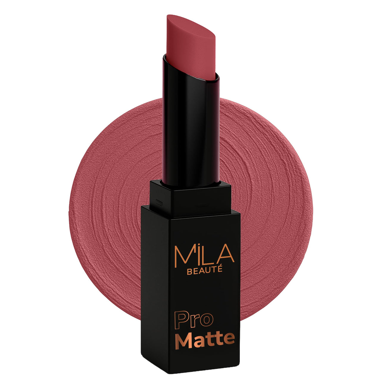 Mila Beauté Pro Matte Lipstick | Highly Pigmented & Long lasting | Semi Matte Finish | Light Weight Lipstick | Single Swipe Application | Luxurious Lip Color | Shade - (Damini, 4.2g)