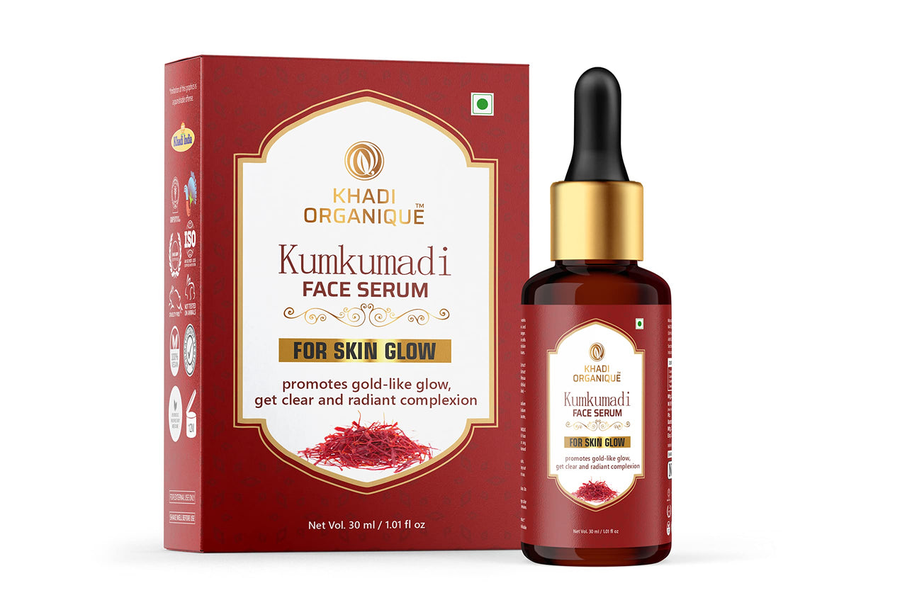 Khadi organique Kumkumadi Face Serum for Radiance glow Skin With 100% Natural Ingredients - 30ML