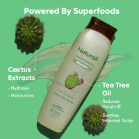 Naturali Shampoo For Dandruff | Tea Tree Oil For Hair | Sulphate Free | Dandruff Shampoo For Men | Paraben Free | 370 ml
