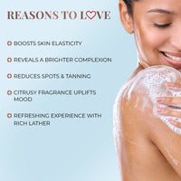 Just Herbs Deep Cleansing Cooling Body Wash 300 ml & Just Herbs Vitamin C Skin Brightening Exfoliating Lime + Liquorice Body Wash for 300 ml Combo