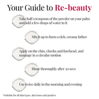 iCosmetiques Face Wash Powder |Pure Vitamin C, E, Niacinamide, Neem, Aloe Vera, Green Tea |Gentle Exfoliating, Deep Cleanse, Brighten & Nourish all Skin Type |Unisex Total Care Formula |30g (60 wash)