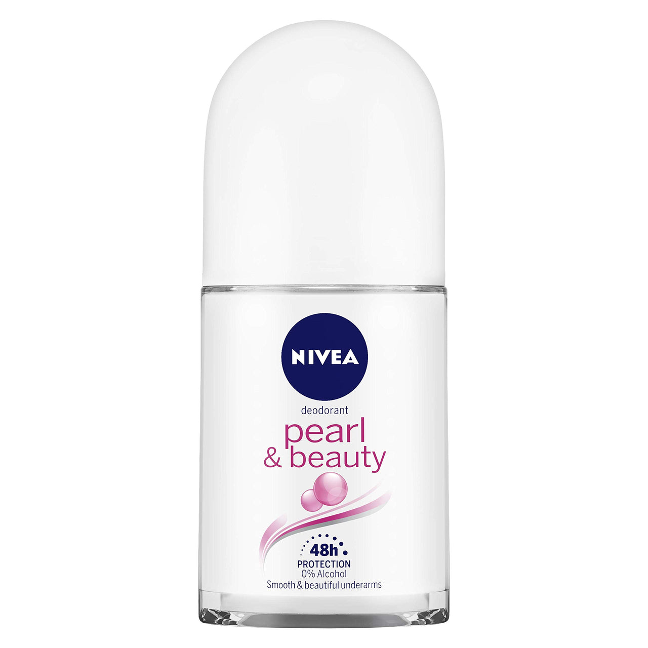 Nivea Deodorant Roll On, Pearl & Beauty for Men, 50ml And Deodorant Roll-On, Fresh Active Original for Men, 50ml