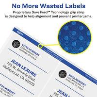 Avery Printable Shipping Labels with Sure Feed, 2