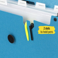 Five Star 6 Pocket Expanding File Organizer, Plastic Expandable File Folders with Pockets and Tab Inserts, Holds 11