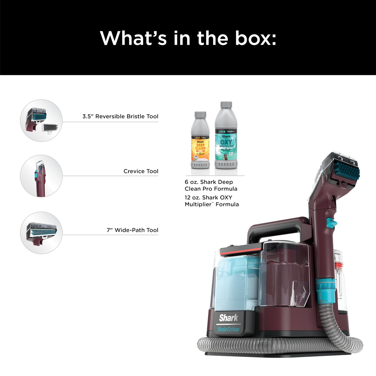 Shark StainStriker HairPro. Portable Carpet, Area Rug & Upholstery Spot & Stain Cleaner, Hair & Odor Eliminator for Carpets, Area Rugs, Upholstery & Cars. Perfect for Pets, Copper, PX251 Shark StainStriker w/ HairPro Technology