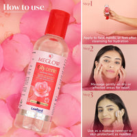 Meglow Rose Water | Hydrating & Nourishing Toner for Refreshing Glow | Enriched with Pure Rose Extracts & Glycerin | Soothes, Tones & Restores Skin’s Natural Balance Pack of 4 (60ml each)