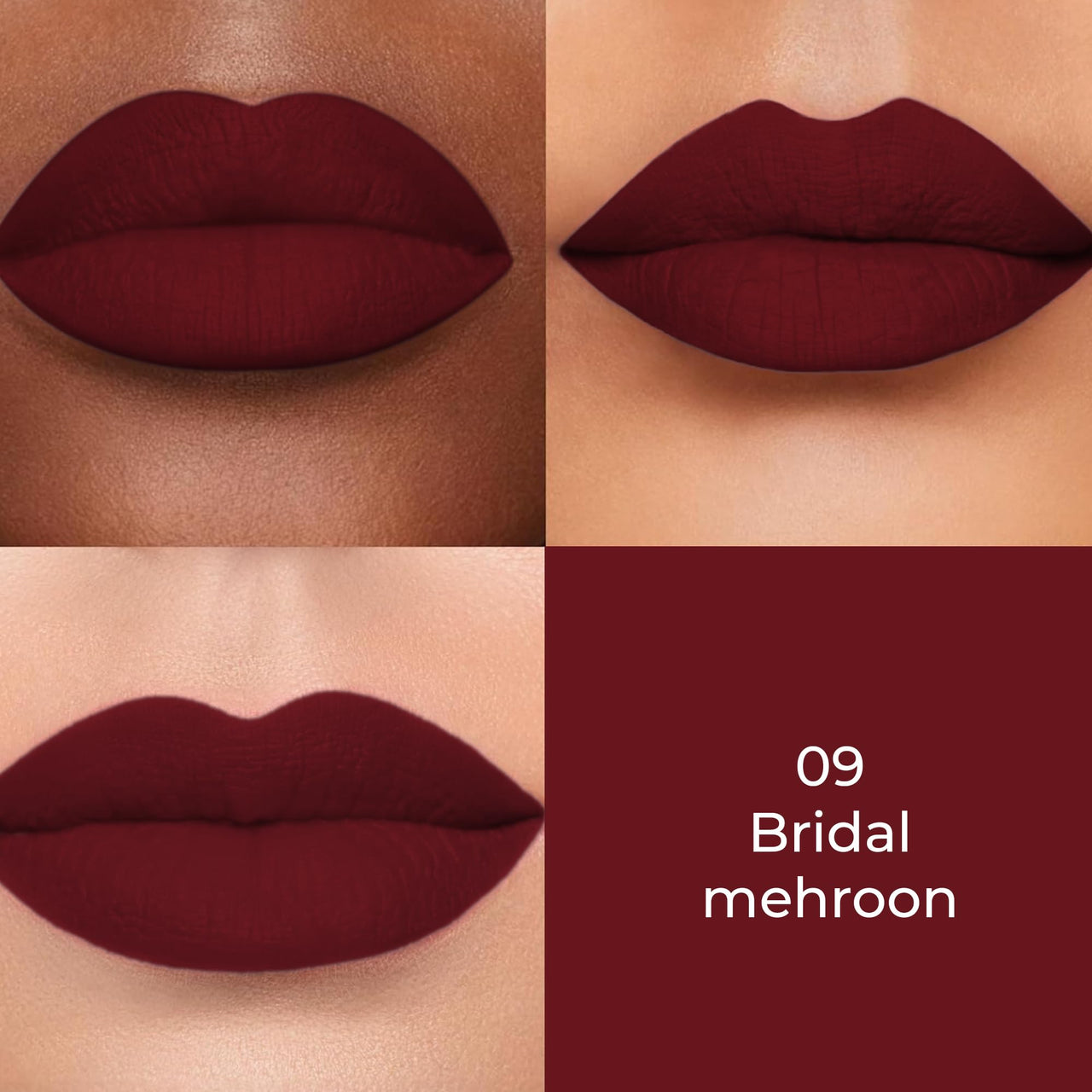 Colors Queen Color Stay Matte Lipstick | Highly Pigmented Ultra Matte Long Lasting Lipstick | One Stroke Application, Hydrating & Weightless Formula | Non Transfer Lipstick for Women (Bridal Maroon, 2.1g)