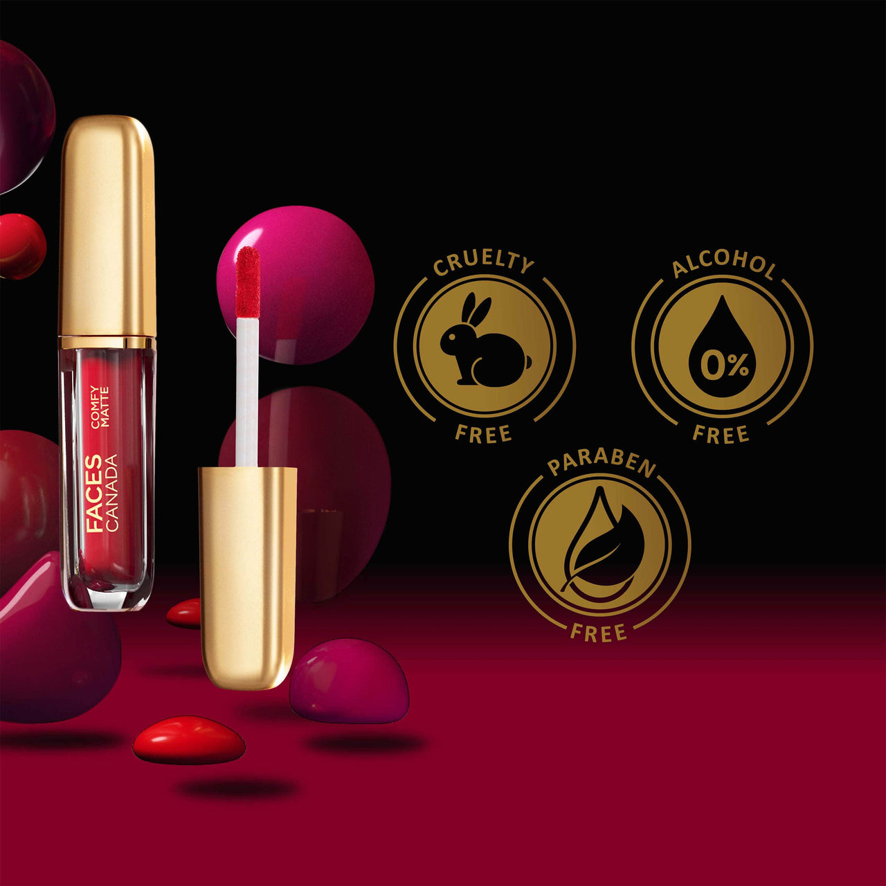 FACES CANADA Comfy Matte Liquid Lipstick - Just So You Know 10, 3 ml | Comfortable 10HR Longstay | Intense Matte Color | Almond Oil & Vitamin E Infused | Super Smooth | No Dryness | No Alcohol