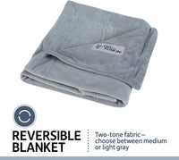 PetFusion Premium Dog Blanket, Cat Blanket | Ultra Soft Pet Blanket Available in Plush or Quilted, 2 Colors (Grey, Brown) | Perfect Blanket for Small Dogs & Large Dogs. 12 Month Warranty Small (31 x 27