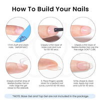 Bolt Bee 8-in-1 Nail Glue Gel – Builder Gel for Nail Extension, Repair, Strengthening, Apex Building, Blooming & Rhinestone Fixing – Soak Off UV/LED Gel, 15ml