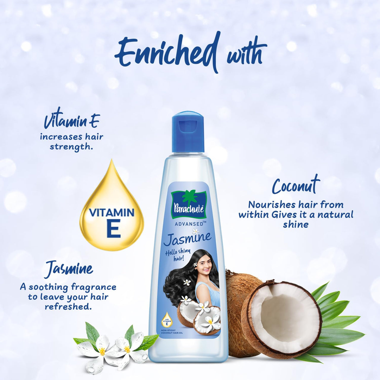 Parachute Advansed Jasmine Coconut Hair Oil, 300 ml