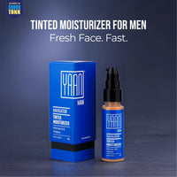 Yaan Man Tinted Moisturizer for Men, 30gm (Dark) | BB Cream | Improves Uneven Skin Tone| Hydrating and Light Weight, Non Sticky Makeup | With Kale Oil & Trehalose