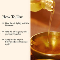 Old School Rituals Baby Massage Oil Handmade by Grandmas | 100 ml | Natural Almond Blend | Nourishes & Hydrates Baby's Skin | Strengthens Muscles & Joints | Promotes Bone Lengthening | Winter Care for Baby's Comfort | Encourages Restful Sleep