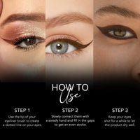 Carlton London Stunnig Black Liquid Eye Liner |Enriched With Vitamin-E |Long Lasting Matte Waterproof Liner, Smudge Proof, Transfer Proof Eye Makeup |Upto 24 Hrs - 5ML(Bitter Chocolate)