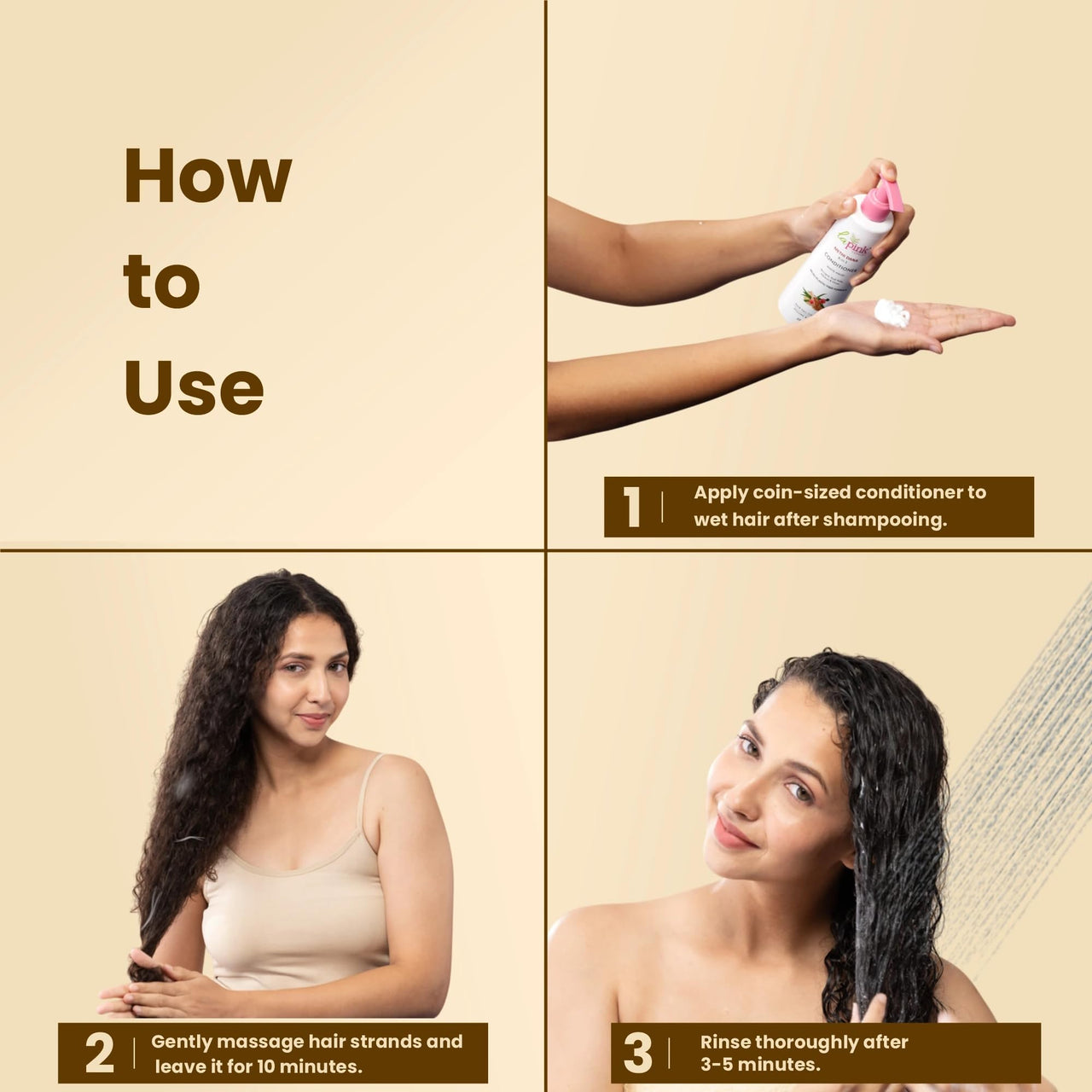 La Pink Methi Dana/Fenugreek Seeds 8-in-1 Hair Fall Conditioner 250ml for Men and Women | For Damaged and Weak Hair, Boosts Hair Volume with Hibiscus, Bhringraj, Indian bay Leaf & Onion, Sulphate Free