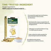 INDUS VALLEY Bio Organic Multani Mitti Powder For Skin, Hair | Fuller's Earth | Bentonite Clay For Glowing Skin, (300g+50g)