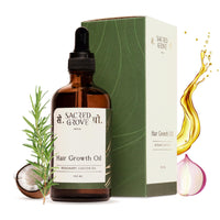 Sacred Grove Rosemary & Onion Oil for Hair Growth | Made Using 16 Potent Raw Herbs | Intensive Hair Growth Treatment | Stimulates Hair Follicles & Promotes Circulation | 100 ML