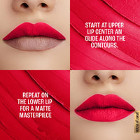 Lakme 9TO5 Primer + Matte Lip Color MP6 Deep Wine, 3.6 g