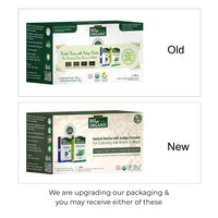INDUS VALLEY Bio Organic 100% Pure and Natural Indigo Powder and Herbal Henna Powder Combo (100gm Each) fo Hair Colour