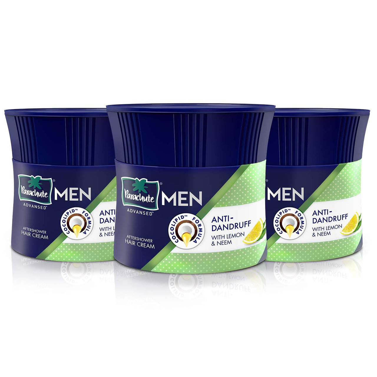 Parachute Advansed Men Hair Cream, Anti-Dandruff, 100 gm (Pack of 3) And Men Hair Cream, Classic, 100 gm (Pack of 3)