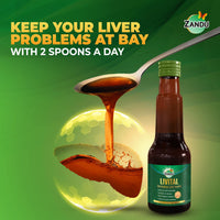 Zandu Livital Syrup – 200 ml | Scientifically proven Ayurvedic Liver Care & Detox Support |Revitalises Liver Health Naturally & Boosts Appetite & Digestion | Blend of 12 Potent Herbs