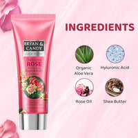 Bryan & Candy Delicate Rose Moisturizing Hand and Body Lotion Enriched with Shea Butter & Hyaluronic Acid for Smooth, Moisturized Skin (125ml)