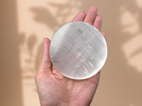 Selenite Crystal Charging Plate For Crystals And Healing Stones, 4.5