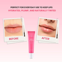 Mirabelle Korea Berry Tinted Lip Balm 10g | Subtle Tinted Korean Lip Balm for Dry & Chapped Lips | Brightens Pigmented Lips | Jojoba Oil, Cherry Extract | Men & Women