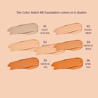 Glam21 Color Match BB Foundation SPF15 I Dual Purpose of Foundation & Sunscreen Blemish-free Glow | Non-cakey Daily Use | Non-greasy & Lightweight | Long-lasting Radiant Makeover| 30gm - 03 Light Medium