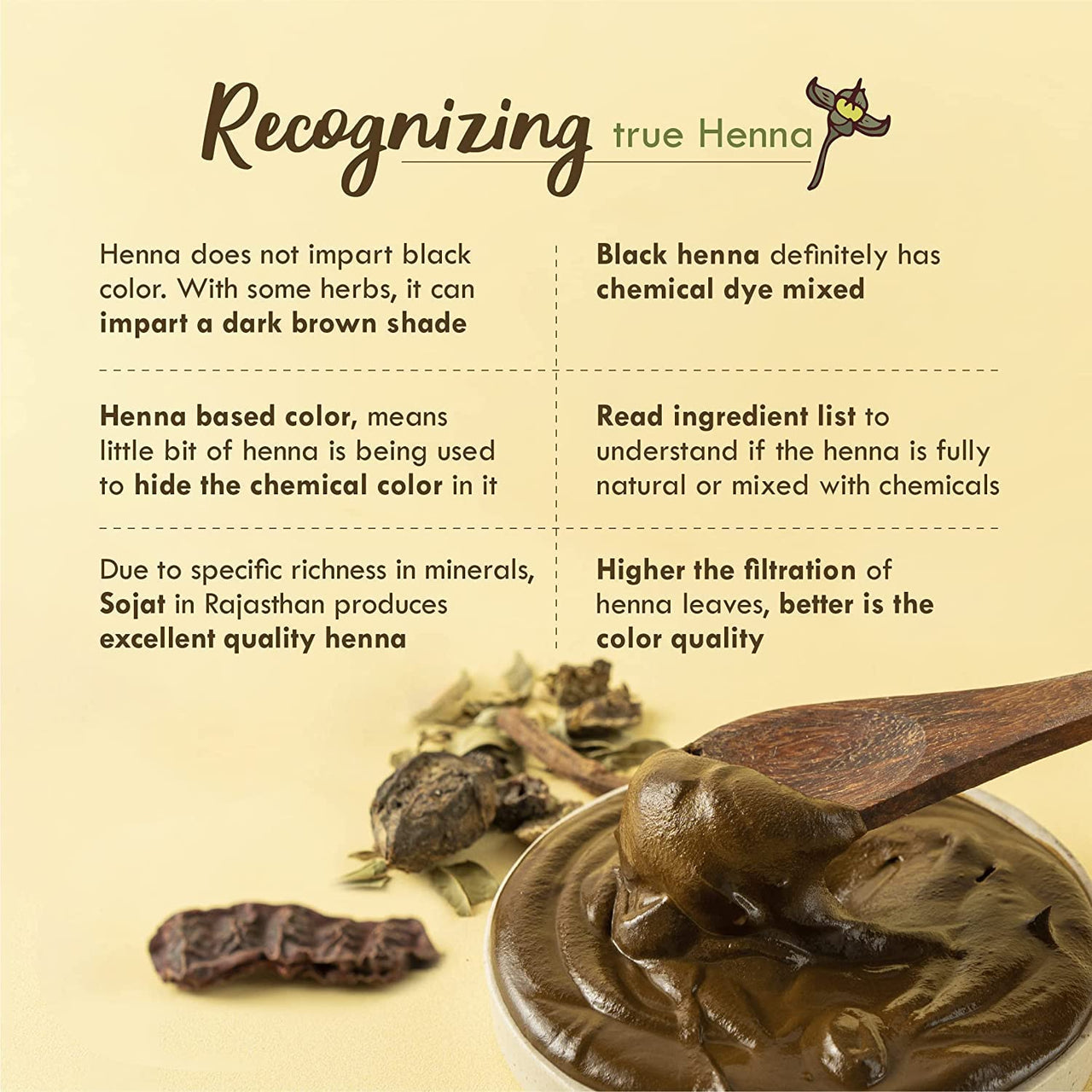 Nat Habit Ready-to-Apply Fresh Henna Paste and Indigo Powder Combo, Pre-Soaked in Black Tea and Herbs,100% Natural Rajasthani Henna & Indigo Powder For Natural Black Hair (440g + 85g)