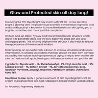 TYC - TRUST YOUR CHOICE Ayurveda Glycobright Day SPF-30 Face Cream For Bright And Glowing Skin With 1% Glycolic And Shankhapushpi, Plant Based - 50 gm (Pack of 1)