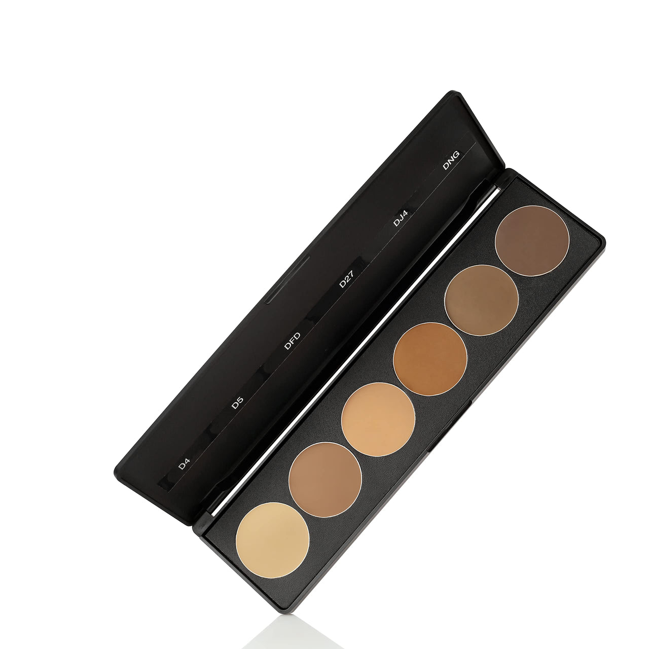 STARS COSMETICS Derma Series Foundation Color Palette & Translucent Powder, Matte Finish Long lasting Waterproof Face Makeup Cream Suitable For All Skin Types (DERMA PALETTE & TAN GOLD)