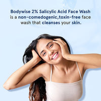 Be Bodywise 1% Salicylic Acid Body Wash & 2% Salicylic Acid Face Wash | With Allantoin & Chamomile Extract | Deep Cleanses Skin & Prevents Acne | Paraben & SLS Free | 350ml